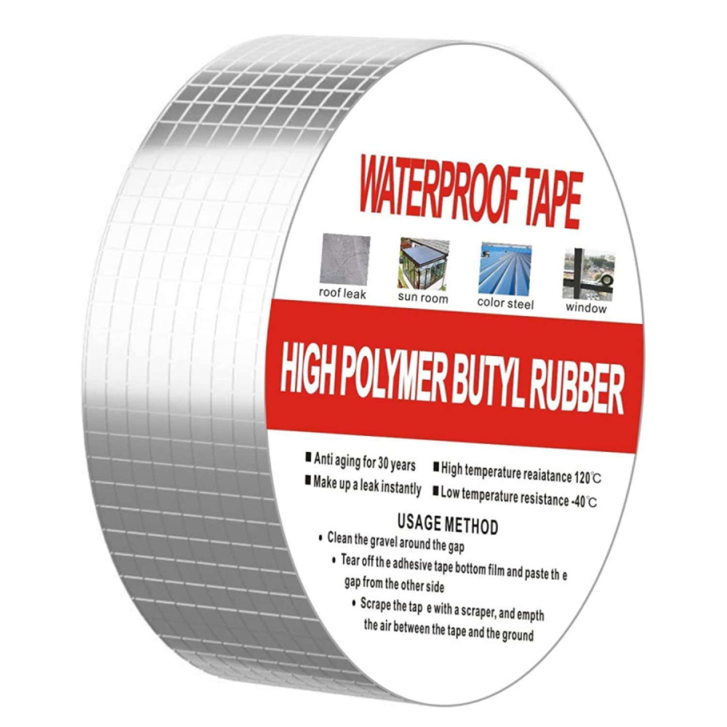 Leakage Repair Waterproof Aluminium Foil Tape (PACK 2)