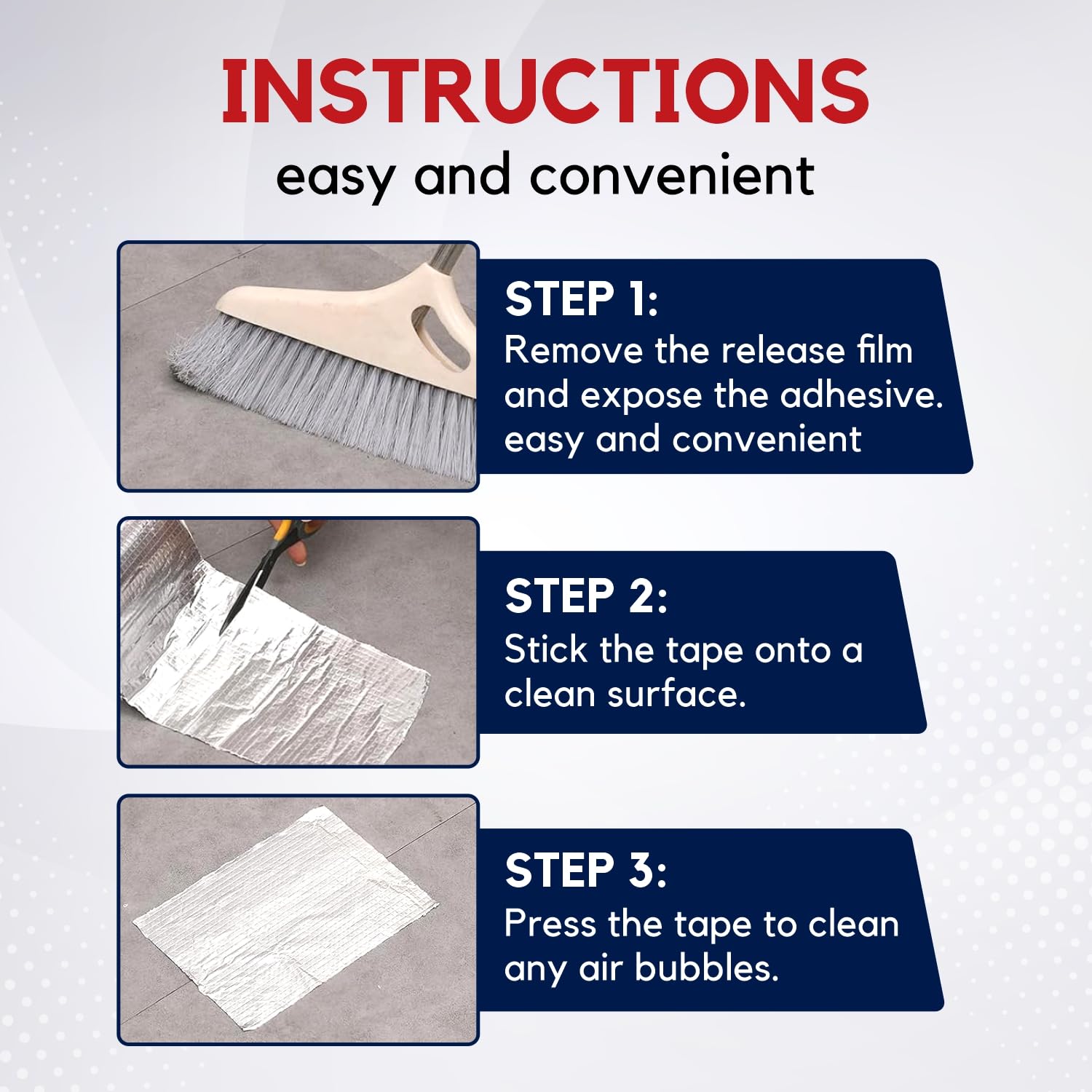 Leakage Repair Waterproof Aluminium Foil Tape (PACK 2)