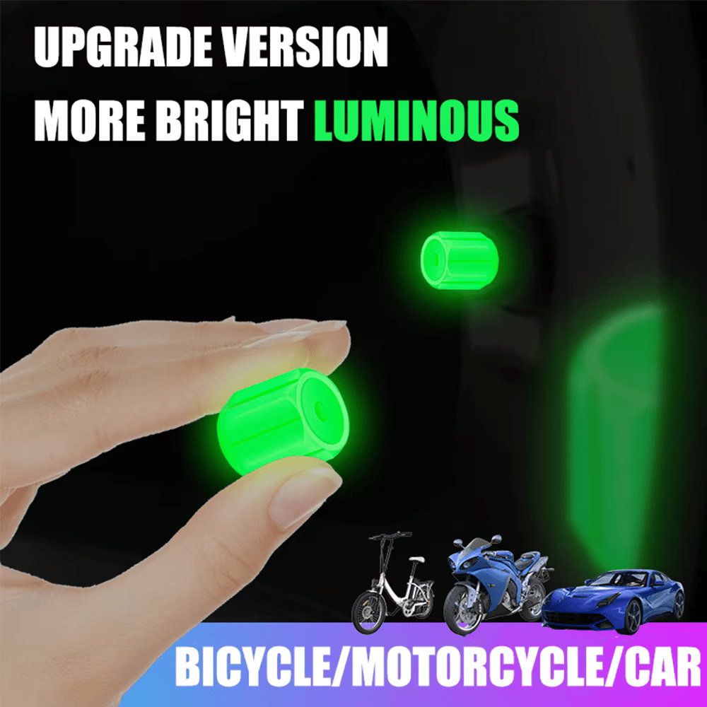 Plastic Tyre Valve Cap (PACK OF 4)