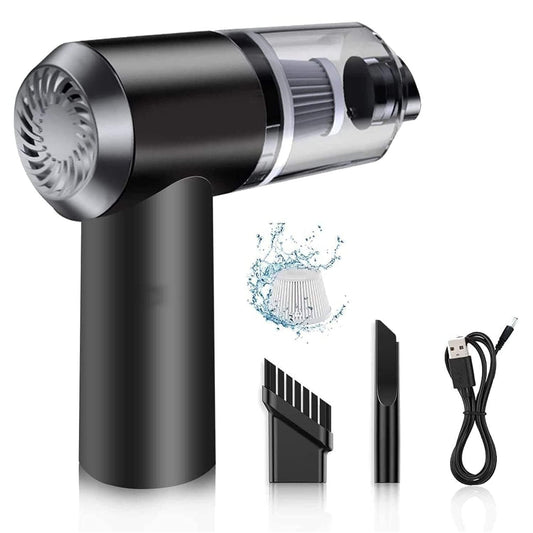 2 in 1 Portable Mini Car Vacuum Cleaner